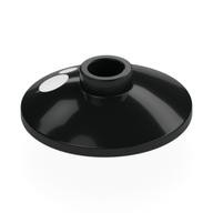 Dish 2 x 2 Inverted [Radar] with White Dots Print (Black)