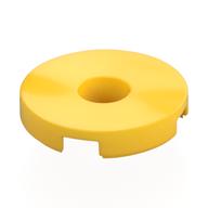 Tile Special Round 2 x 2 with Hole (Yellow)