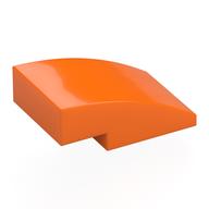 Brick Curved 3 x 2 No Studs (Orange)