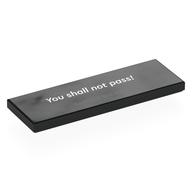Tile 2 x 6 with "You shall not pass!", 'GANDALF THE GREY' Print (Black)