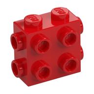 Brick Special 1 x 2 x 1 2/3 with 8 Studs on 3 Sides (Red)