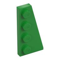 Wedge Plate 4 x 2 Right (Bright Green)