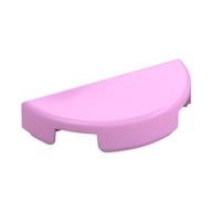 Tile Round 1 x 2 Half Circle (Bright Pink)