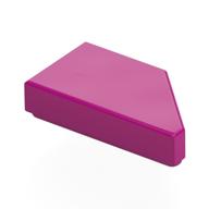 Tile 1 x 2 with Stud Notch Left (Magenta)
