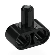 Technic Beam 1 x 2 with Axle on Side (Black)