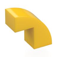 Brick Curved 1 x 2 x 1 2/3 with 1 Cutout (Yellow)