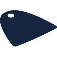Neckwear Cape, Straight Bottom, One Top Hole [Spongy Stretchable Fabric] (Dark Blue)