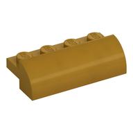 Brick Curved 2 x 4 x 1 (Pearl Gold)
