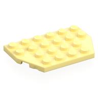 Wedge Plate 4 x 6 Cut Corners (Bright Light Yellow)