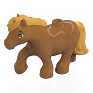Animal, Pony with Ochre Yellow Mane, Tail Pattern (Medium Nougat)