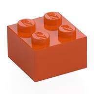 Brick 2 x 2 (Reddish Orange)