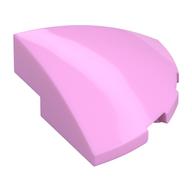 Brick Round Corner, Curved 3 x 3 x 1 Quarter Circle (Bright Pink)