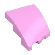 Brick Wedged, Curved 3 x 2 with Stud Notch Left (Bright Pink)
