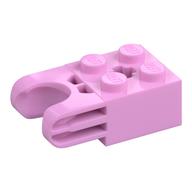Technic Brick Special 2 x 2 with Ball Socket Wide and Axle Hole, No Arm Holes (Bright Pink)