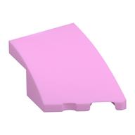 Brick Wedged, Curved 3 x 2 with Stud Notch Right (Bright Pink)