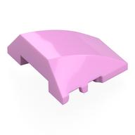 Brick Wedged, Curved 4 x 3 No Studs [Plain] (Bright Pink)