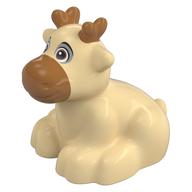 Duplo Animal, Reindeer Laying, Sven (Tan)