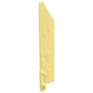 Large Figure Weapon Sword, Blade with Bar, Single Edge (Bright Light Yellow)