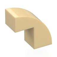 Brick Curved 1 x 2 x 1 2/3 with 1 Cutout (Tan)