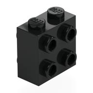 Brick Special 1 x 2 x 1 2/3 with 8 Studs on 2 Sides (Black)