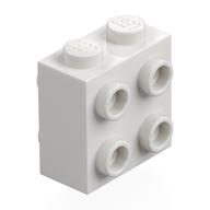 Brick Special 1 x 2 x 1 2/3 with 8 Studs on 2 Sides (White)