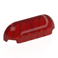 Brick Round, Curved Triple 1 x 4 x 1 (Trans-Red)