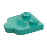 Plate Special 2 x 3 with Cloud Edge (Dark Turquoise)