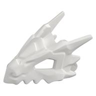 Creature Body Part, Dragon Head Upper Jaw, Hollow Eyes, Spikes (White)