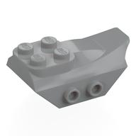 Brick Special 2 x 5 with Slope, Studs on Side (Light Bluish Gray)