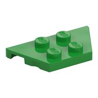 Wedge Plate 2 x 4 (Bright Green)