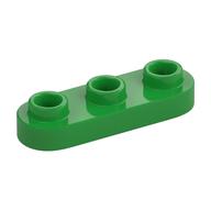 Plate Special 1 x 3 Rounded with 3 Open Studs (Bright Green)