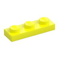Plate 1 x 3 (Vibrant Yellow)