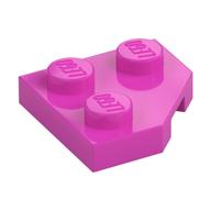 Wedge Plate 2 x 2 Cut Corner (Dark Pink)