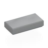 Tile 1 x 2 with Groove (Metallic Silver)