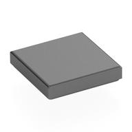 Tile 2 x 2 with Groove (Metallic Silver)