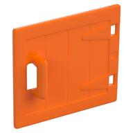 Duplo Door / Lid, Wood Effect (Orange)
