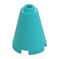 Cone 2 x 2 x 2, Open Stud (Medium Azure)