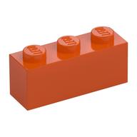 Brick 1 x 3 (Reddish Orange)