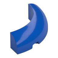 Brick Round Corner 4 x 4 x 1 (Blue)