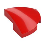 Brick Round Corner, Curved 2 x 2 x 2/3 Quarter Circle With 1 x 1 Bottom Cutout (Red)