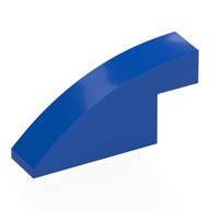 Brick Curved 1 x 4 x 1 2/3 No Studs (Blue)