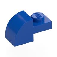 Brick Curved 1 x 2 x 1 with Curved Top (Blue)