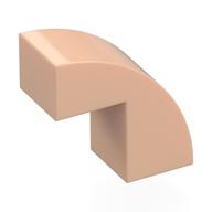 Brick Curved 1 x 2 x 1 2/3 with 1 Cutout (Light Nougat)