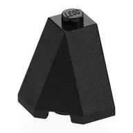 Brick Wedged, Sloped 65° 2 x 2 x 2 Corner (Black)