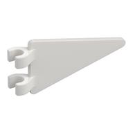 Flag 2 x 4 Triangle (White)