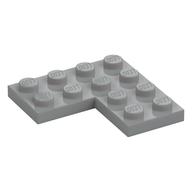 Plate 4 x 4 Corner (Light Bluish Gray)