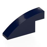 Brick Curved 1 x 4 x 1 2/3 No Studs (Dark Blue)
