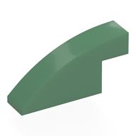 Brick Curved 1 x 4 x 1 2/3 No Studs (Sand Green)
