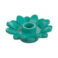 Plant, Sunflower 2 x 2 with 16 Petals (Dark Turquoise)