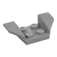 Mudguard 2 x 4 with 2 x 2 Studs and Flared Wings (Light Bluish Gray)